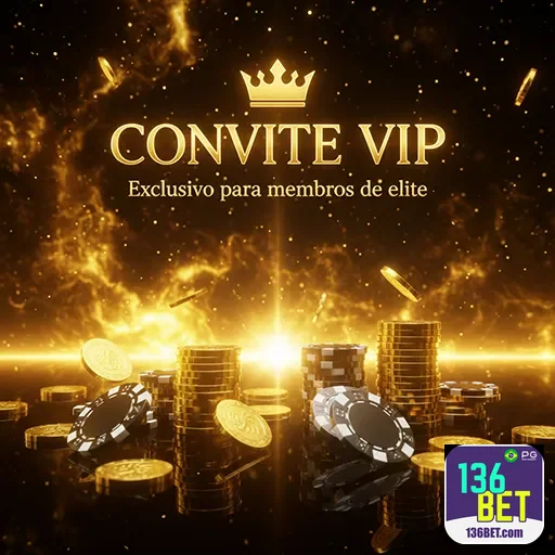 Imagem promocional do 136bet destacando seu programa VIP exclusivo para jogadores.
